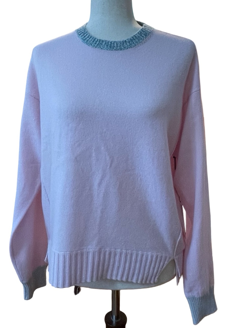 DUFFY 100% Cashmere Primrose Mermaid Balletcore Sweater NEW WITH TAGS